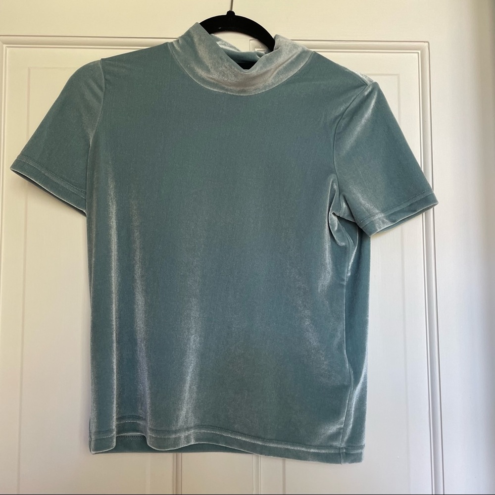 MADEWELL VELVET TURTLENECK TOP